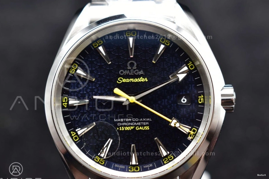 Bracelet Terra Edition Dial Aqua 1:1 Best SS VSF A8500 SS 150M On Black 1225